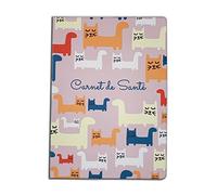 Nemau - Protezione diario sanitario per gatti, cani e animali domestici - Gomma espansa - Made in France - Durevole e resistente - Modello gatto fondo beige