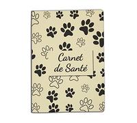 Nemau - Protezione diario sanitario per gatti, cani e animali domestici - Gomma espansa - Made in France - Durevole e resistente - Modello Impronta fondo Beige