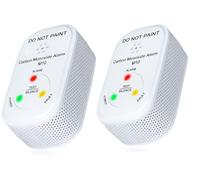 NEMAXX Confezione da 2 mini rilevatori di monossido di carbonio M10 - Rilevatore di monossido di carbonio compatto con sensore ro [batteria da 10 anni] - Certificato secondo EN 50291-1 - Allarme