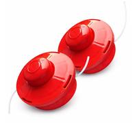 NEMAXX® FS2 Tap & Go testina a filo (testina per decespugliatore) - sistema semiautomatico doppio filo - per decespugliatore - M10 x 1,25 filettatura sinistra - 2 mm - Ø 380 mm - Arancione (2 pezzi)