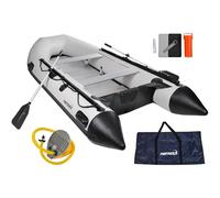 NEMAXX® Gommone Gonfiabile Professionale [INCL. 2 PAGAIE, BORSA + POMPA AD ARIA] - Barca a Remi Gonfiabile - Gommone da Pesca - Barca da Pesca Gonfiabile - Gommone per 5 Persone (Lunghezza: 330 cm)
