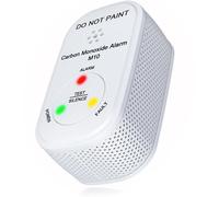 NEMAXX® M10 Mini Rilevatore CO Set da 1 - Rilevatore di Monossido di Carbonio per Interni con Batteria Integrata,Sensore Elettrochimico,Durata del Prodotto 10 Anni,Allarme 85dB,Test/Silence,EN 50291-1