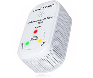 NEMAXX® Set da 1 M10 Mini rilevatore di CO - Rilevatore di monossido di carbonio compatto con sensore Figaro [batteria 10 anni] - Certificato EN 50291-1 - indicatore LED e funzione Test/Silenzio