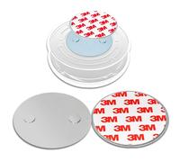 NEMAXX® Supporto Magnetico per Rilevatore di Fumo 7 Pezzi - Supporto Magnetico Autoadesivo Ø 60 mm - Installazione Rapida e Sicura senza Forare né Avvitare - Per Tutti i Rilevatori di Fumo e Incendio