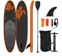 NEMAXX® Tavola SUP 320×78×15 cm - fino a 140 kg - Set tavola da paddle gonfiabile con borsa, pagaia, pinna, pompa e kit di riparazione - PB320 II