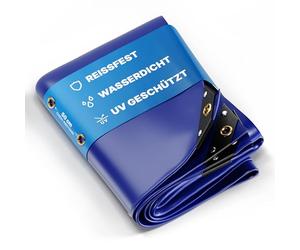 NEMAXX® telone 650 g/m² 3×4 m blu occhielli ottone impermeabile anti-UV