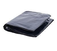 NEMAXX® Telone di copertura premium impermeabile [200x300cm]-Telo camion resistente ai raggi UV [450 g/m²] con occhielli,telo in PVC per giardino,tetto & cantiere-Copertura invernale - Nero - 6m²