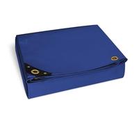 NEMAXX® Telone di copertura premium impermeabile [400x300cm]-Telo camion resistente ai raggi UV [450 g/m²] con occhielli,telo in PVC per giardino,tetto & cantiere-Copertura invernale - Blu - 12m²