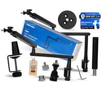 Nemea Braccio microfono 2 in 1 extra stabile basso e alto profilo per microfoni [per tutti i microfoni] Supporto per podcast, live stream, gaming, riunioni | ora il tuo microfono