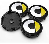 Nemeae Coprimozzo 4 PZ 60mm per Smart Fortwo Forfour 450 451 454 453 Coprimozzo per Mozzo Centrale per Auto Cerchi per Lo Styling Automatico Copertura Badge Emblem Sticker Tappi per Mozzo Ruota,B2