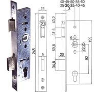 NEMEF Lucchetto a telaio tubolare 9600 / con cambio