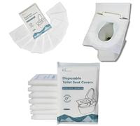 Nemesi Limited 50 Pezzi Copriwater usa e getta biodegradabili igienici monouso - Copriwater da viaggio in carta - ideale per bambini e adulti