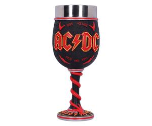 Nemesis Now AC/DC High Voltage Rock and Roll Goblet Lighting Horns Wine Glass, B