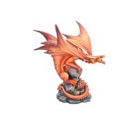 Nemesis Now Adult Fire Dragon Anne Stokes 24.5cm Figurine, Resin, Red, One Size