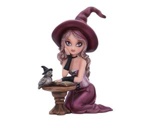 Nemesis Now Agatha Witch Figurine, Purple, 15cm
