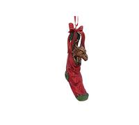 Nemesis Now Anne Stokes - Decorazione da appendere a forma di drago, 13,5 cm, in resina, colore rosso, idea regalo di Anne Stokes, ornamento da appendere con gancio e anello, realizzato in resina di