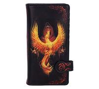 Nemesis Now Anne Stokes Phoenix Rising Mythical Bird - Borsa in rilievo, 18,5 cm, colore: Nero