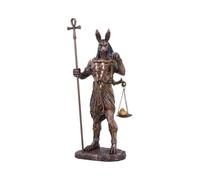 Nemesis Now Statuetta Anubi bronzata dipinta a mano – decorazione dell'antico Egitto