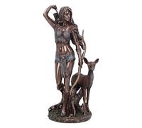 Nemesis Now Artemis dea greca della caccia, figurina 25 cm, resina, bronzo, dea ornamento mitologia greca, ornamento in resina di bronzo, superficie lucida