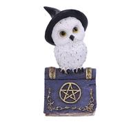 Nemesis Now Avian Spell Owl Figurine Purple 12.5cm, Resin, Blue Avian Spell Figu