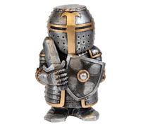 Nemesis Now B0706B4 - Statuetta Sir Defendalot, 11 cm, in resina, colore: Argento, taglia unica