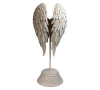 Nemesis Now B0720C4 - Statuetta a forma di ali d'angelo, in resina, 26 cm, colore: Bianco
