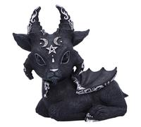 Nemesis Now Baal Figurine 9cm, Resin, Cult Cuties Collectible Baal Goat Bat Figu