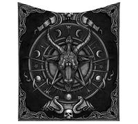 Nemesis Now Baphomet - Coperta per Capra sabbatica, 160 cm, Colore: Nero
