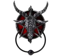 Nemesis Now B4474N9 Baphomet-Battente per Porta, 20,5 cm, Colore: Nero