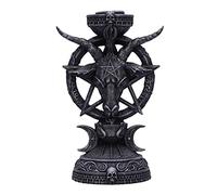 Nemesis Now Portacandele Light of Baphomet, motivo: Bafometto, 15,5 cm, colore: nero