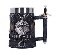 Nemesis Now Boccale – The Witcher Geralt of Rivia – con licenza ufficiale, nero, 15,5 cm
