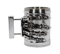 Nemesis Now Boccale Terminator 2 B4656N9 17 cm, resina con inserto in acciaio inox, argento