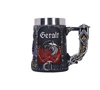 Nemesis Now Boccale The Witcher Trinity con licenza ufficiale, nero, 15,5 cm