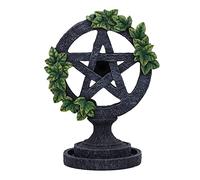 Nemesis Now Bruciatore di incenso a riflusso a pentagramma, grigio, 19 cm