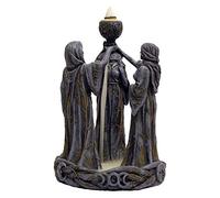 Nemesis Now - Bruciatore di incenso con scritta "Mother Maiden & Crone", 18 cm, in resina, colore: Nero