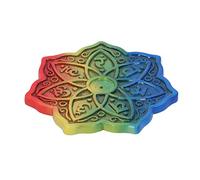 Nemesis Now Bruciatore di incenso per Meditazione Arcobaleno, 26 cm, 4 Pezzi, Multicolore