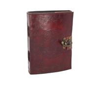 Nemesis Now, Burgundy Tree of Life Leather Journal with Lock 15 x 21cm