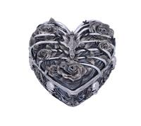 Nemesis Now Caged Heart Box, Silver, 10.5cm