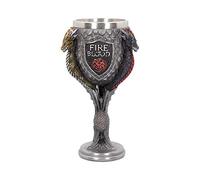 Nemesis Now, Calice da 23 cm, Colore: Grigio, Tema Trono di Spade, casa Targaryen