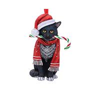 Nemesis Now Candy Cane Cat Unisex Palline di natale standard Plastica