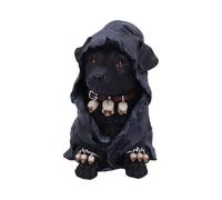 Nemesis Now Canine Cloaked Grim Reaper Dog Figurina, Poliresina, Nero, 17 cm