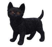 Nemesis Now Charmed Companion - Statuetta di gatto nero, in resina, 20 cm, ornamento a forma di gatto nero, da collezione, in resina di alta qualità, sapientemente dipinta a mano