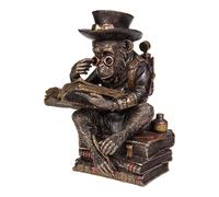 Nemesis Now Chimpanzee Scholar Figurine 18cm Bronze, Size 23cm