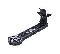 Nemesis Now Cult Cuties - Porta incenso Malpuss, 24 cm, colore: Nero