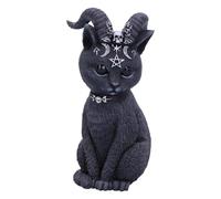 Nemesis Now Cult Cuties - Statuetta di Pawzuph, 11 cm, in resina, motivo gatto cornuto spaventosamente adorabile, ornato con piccoli teschi, pentagrammi e lune, in resina di alta qualità, dipinto a