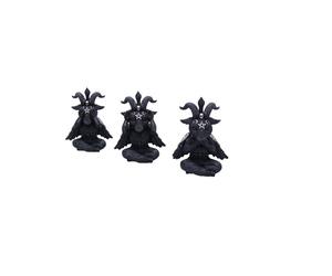 Nemesis Now Cult Cuties Three Wise Baphoboo 13,4 cm, resina nera, statuette di B