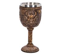 Nemesis Now D4717P9 Odin Calice 17cm, Resina w Acciaio Inossidabile, Bronzo