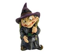 Nemesis Now D5049R0 Statuetta doppia piccola strega e calderone, poliresina, nero, 9,7 cm