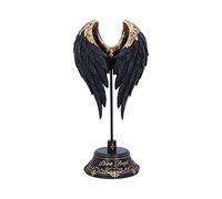 Nemesis Now Dark Angel Gotico Fallen FAE - Statuetta decorativa con ali cadute, 26 cm, colore: Nero