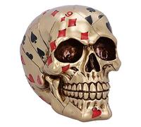 Nemesis Now Dead Mans - Decorazione a Forma di Teschio, a Mano, Oro, 15 cm